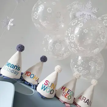 Vaikai Bithday Temą Šalies Puikus Skrybėlę Childs Kepurės Gimtadienio Kostiumų Dizaino galvos Apdangalai Cap Baby Shower Dekoratyvinis Pavadinimas pritaikymas savo reikmėms