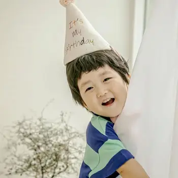 Vaikai Bithday Temą Šalies Puikus Skrybėlę Childs Kepurės Gimtadienio Kostiumų Dizaino galvos Apdangalai Cap Baby Shower Dekoratyvinis Pavadinimas pritaikymas savo reikmėms