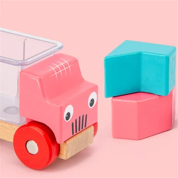 Vaikai, Medinių Įvairių Sunkvežimių Glumina Magic Cube Blokai Montessori Švietimo Žaislai, Loginį Mąstymą Tėvų-vaikų Dovanų