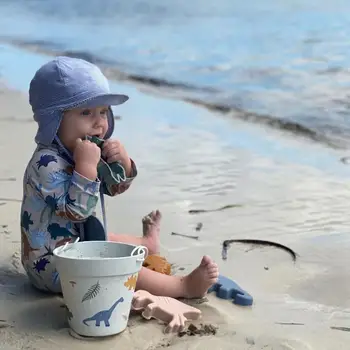 Vaikai Paplūdimio Žaislai, 6 Vnt. Rinkinys Kūdikių Vasaros Kasti Smėlio Įrankis Su Kibiras Vandens Žaidimo Lauko Žaislų Rinkinys Smėlio Berniukų, Mergaičių