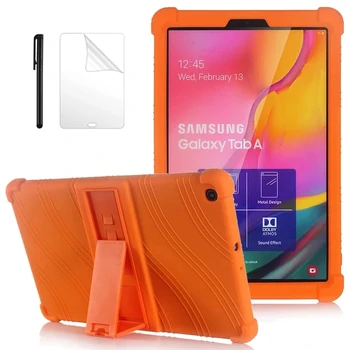 Vaiko Minkšto Silicio Case For Samsung Galaxy Tab 8.0 colių (2019 m.) SM-T290 T295 T297 Tablet Atveju, atsparus smūgiams Shell Atveju +FilmGift