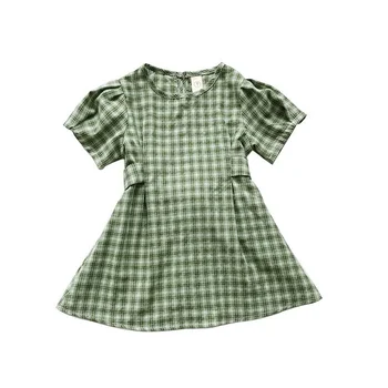 Vaikų drabužiai 2021 m. vasarą naująjį užsienio stiliaus korėjos cute girl mažos šviežios ekologiškos medvilnės pledas 