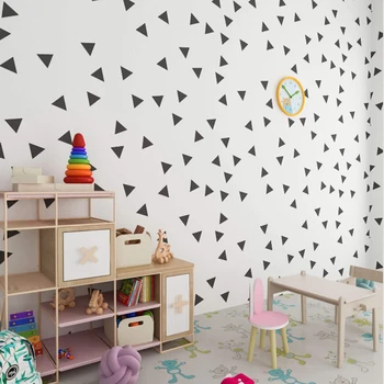 Vaikų Kambario Trikampių Sienų Lipdukai Geometrinis Modelis Tapetai, Vaikų Kambarys Kūdikiui, Darželio Miegamojo Sienos Lipdukas Namų Dekoro