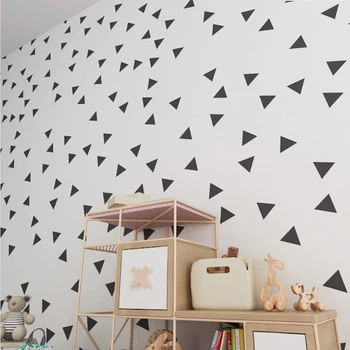 Vaikų Kambario Trikampių Sienų Lipdukai Geometrinis Modelis Tapetai, Vaikų Kambarys Kūdikiui, Darželio Miegamojo Sienos Lipdukas Namų Dekoro