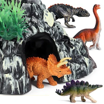 Vaikų žaislai Modeliavimas dinozaurų vulkanas pavyzdį, žaislai, kietas žėrintis/vandens purškimo/dinozaurų skambina vulkanas žaislai vaikams