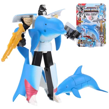 Vaikų Žaislų Transformatorių Robotas Ryklys Vandenyno Anime Statulėlės Kalėdų Dovana