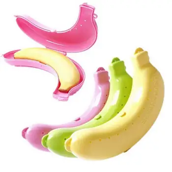 Vaisių, Bananų Raštas Lauke Mielas Trijų Spalvų Bananų Atveju Kelionė Lauko Pietūs Vaisių Konteinerių Mini Užkandžiai, Saldainiai, Maisto Laikymo Turėtojas