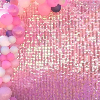 Vaivorykštės Pink Cotton Candy Spalvos Fone Glam Gliter Mirguliavimas China Skydas Sienos Vestuvių Šventės Švęsti Gimtadienio Fonas
