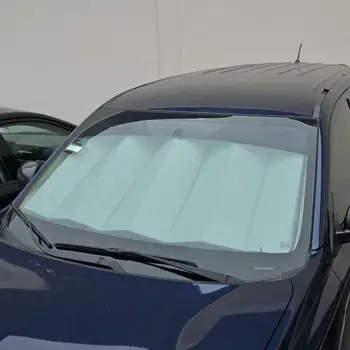 Vasaros Aliuminio folija Apsaugos Auto Saulės Pavėsyje Kartus-gebėti Skydelis Automobilių Sunkvežimių VISUREIGIS priekinio Stiklo 140*70cm