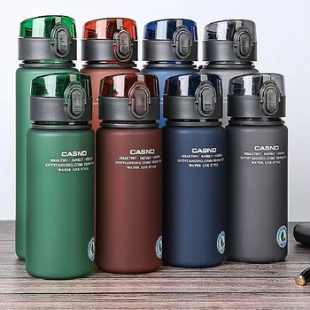 Vasaros Plastikinių Vandens Butelių Matinis Paviršius BPA Free Nuotėkio Įrodymas, Sporto, Vandens Butelis Aukštos Kokybės Nešiojamų Mėgstamų Gėrimų Butelių