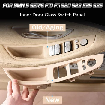 Vidinė durų rankena BMW F11 IGS 535d 535dx 535i 535ix 2012-17 vidaus duris mygtuką, įjungti Stiklo jungiklis rėmas saugojimo Dėžutė