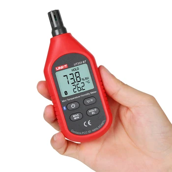VIENETO UT333BT Mini Skaitmeninis LCD Elektroninių Thermohygrometer Temperatūros Jutiklis Thermohygrometer Metrų Bluetooth 