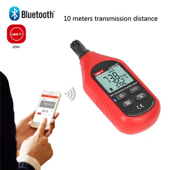 VIENETO UT333BT Mini Skaitmeninis LCD Elektroninių Thermohygrometer Temperatūros Jutiklis Thermohygrometer Metrų Bluetooth 