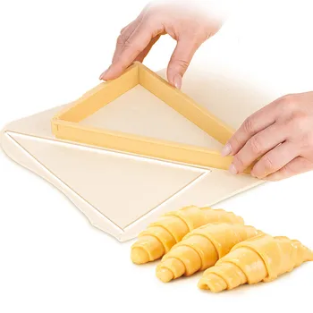 Virtuvės Dalykėlių Plastiko Croissant Cutter Pelėsių Roll Croissant Maker Mašina Duona Linijos Pelėsių Tešlos Lakšto Kepimo Pyragai, Bandelės, Įrankiai