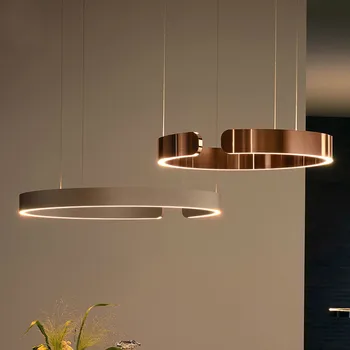 Vokietija Replika Dizaino Ratas LED Pakabos šviestuvas apšvietimas Touchless Kontrolės Kabo Lempa Modernus Žiedas Šviesos Namų Virtuvė