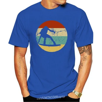 Vyrai Radviliškyje Marškinėliai - Retro Wakeboarder Piktogramą T Shirt Marškiniai Homme Suvenyrinius Marškinėlius Vyrams