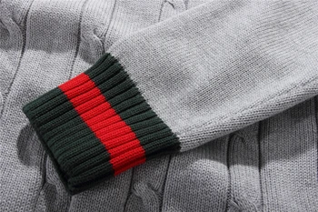 Vyras 2g medvilnės v-kaklo megztinis rudenį, žiemą jersey jumper hombre megztinis mezgimo stiliaus rankovės vyrų rankovės ilgis (cm)