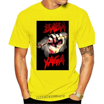 VYRIŠKI Jonas Baba Yaga Viko Helovinas T-Shirt Juoda-karinio jūrų Laivyno Vyrų-Moterų Plius Dydžio Marškinėliai