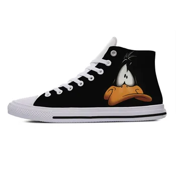 Vyriški Laisvalaikio Bateliai Looney Tunes Daffy Duck 'Daffy Veido'Shoest 3D Spausdinimo Logotipas Vyras, Kvėpuojantis Lengvas Mesh Bateliai
