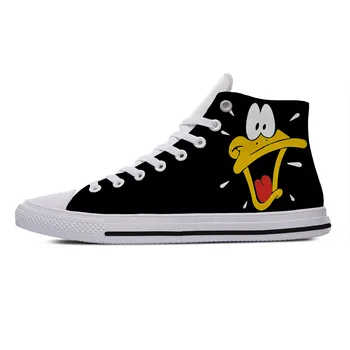 Vyriški Laisvalaikio Bateliai Looney Tunes Daffy Duck 'Daffy Veido'Shoest 3D Spausdinimo Logotipas Vyras, Kvėpuojantis Lengvas Mesh Bateliai