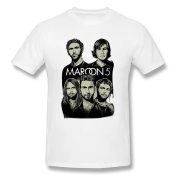 VYRIŠKI Maroon 5 M. Pasaulinio Turo Plakato, Medvilnės Marškinėliai