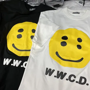 W. W. C. D T-shirt 2021SS Vyrų, Moterų, Aukštos Kokybės Muzikos Albumą Tee Logotipas Spausdinti Viršūnes W. W. C. D trumpomis Rankovėmis CPFM Kanye West