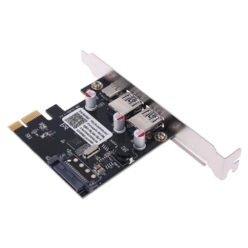 W3JD PCIE PCI Express USB 3.1 Tipas-C 2 Port USB 3.0 Type-A Stove Plėtimosi Kortelės Adapteris su SATA 15 PIN TXB055