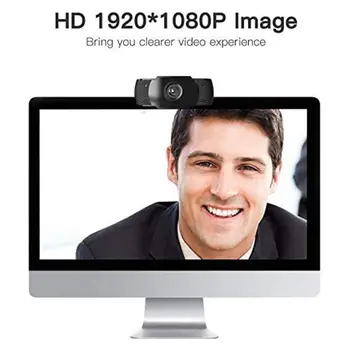 Web Kamera 1080P HD Mikrofonas Kamera USB Plug Ir Play PC Kompiuteris Mokyklos raštinėje Darbo Apdailos Didmeninės