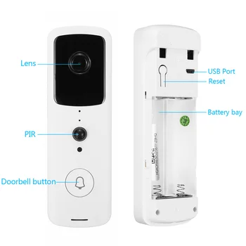 WIFI Smart Doorbell Vaizdo Durys, Domofonas 1080P HD Wireless Smart Home IP Durų Bell Kamera, Apsaugos Signalizacijos IR Night Vision