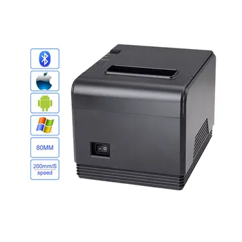 XP-Q200 Aukštos kokybės 200mm/s 80mm auto cutter gavimo printer POS spausdintuvui su usb+lan/usb+serial/usb+lygiagrečiai rinkos parduotuvė