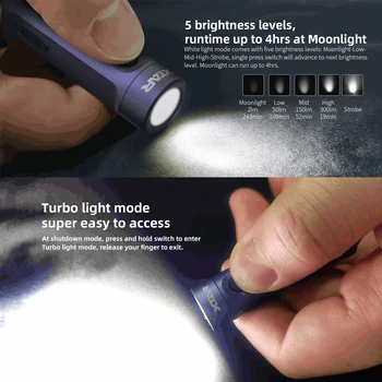 XTAR UV Žibintuvėlis T1-UV LED Lempos Ultravioletinių spindulių Žibintuvėlis Mini UV Augintinio Šlapimo Dėmes Detektoriaus Šviesos Žymeklis Tikrintuvas Nustatymo
