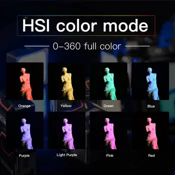 Yc Svogūnai Alaus RGB Full Led Vaizdo įrašo Šviesa, Didelio Ryškumo Lempa Karoliukai, 360° Full Led Video DSLR Šviesos