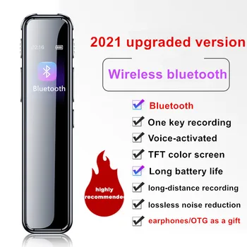 Yescool A8 HD skaitmeninis diktofonas ilgai, Bluetooth, diktofoną, bet bodhis nenorėjo balso-įjungti įrašyti MP3 muzikos grotuvas slaptas įrašymas 32GB