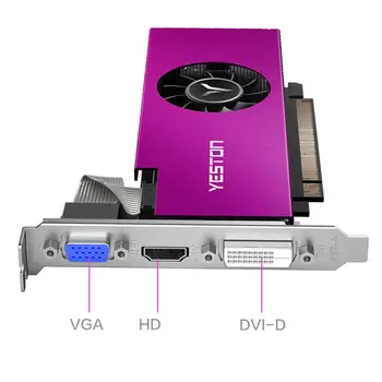 Yeston RX560-4G D5 LP XL2 Grafika Kortelės 14nm 1200/6000MHz 4G/128bit/GDDR5 VGA + HDMI Suderinamus + DVI-D Vaizdo Grafikos plokštė