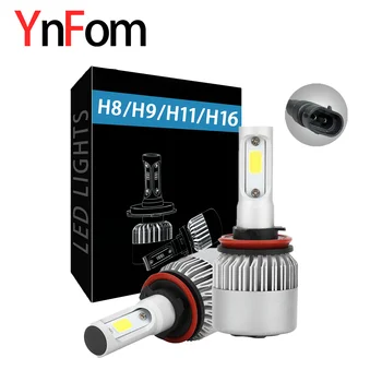 YNFOM Originalus LED žibintai H8/H9/H11/H16 komplektas Citroen,Renault markės automobilių dėl mažai šviesos,aukštos žibintas,priešrūkinis žibintas,automobilių reikmenys