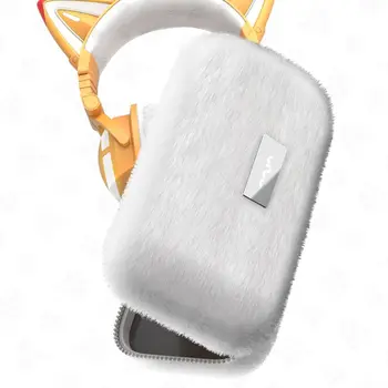 YOWU Fox demonas Belaidės Ausinės APP kontrolės RGB šviesos animacinių filmų Katės Kasko Mergaitė cute kačių ausų ausinės su Pliušinis Saugojimo DĖŽUTĖ