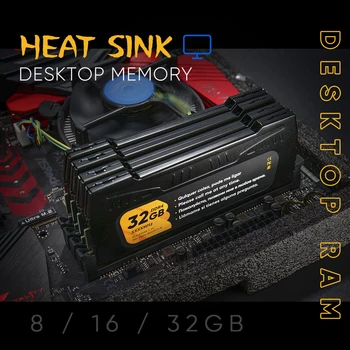 ZENFAST Naują Atvykimo Memoria DDR4 RAM 8GB 2666 3000MHz 3200MHz 16GB 32GB Darbalaukio Dimm Su Šilumos Kriaukle Aukštos kokybės