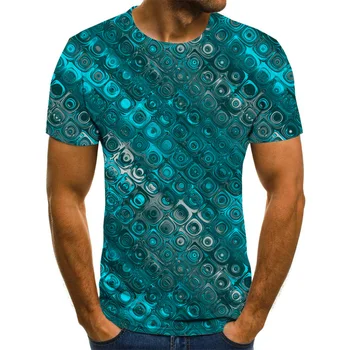 Įdomus 3D Polka Dot vyriški Marškinėliai Vasaros vyriški marškiniai (be Rankovių) Mados Mados Viršūnes Kasdien Atsitiktinis trumparankoviai Naujas Streetwear