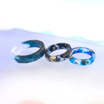 Įvairūs Žiedai Kristalų Epoksidinės Dervos Pelėsių Jewerly Žiedas Silikono Forma 