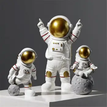 Šiaurės Šalių Namų Dekoro Aksesuaras Kambarį Stalo Dekoro Statulėlės Miniatiūros Astronautas Dekoro Sumos Su Mėnulio Skulptūra Papuošalas Dovanų
