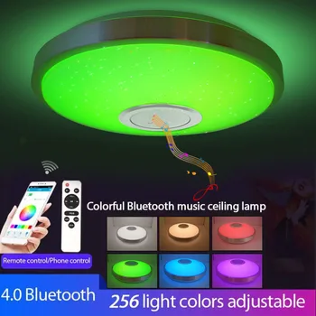 Šiuolaikinės RGB Muzikos Led Lubų Šviesos 36W APP&Nuotolinio Valdymo Starlight Muzikos Smart Lubų Lempa Su 