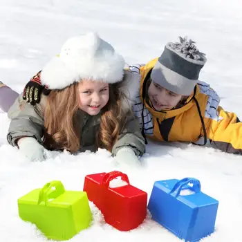 Žiemą Lauke Sniego Blokų Pelėsių Plastiko Vasaros Smėlio Pilis Mūrinis Pamatų Liejimo Vaikų Juokinga Žaisti Priedai Atsitiktine Spalva
