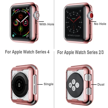 Žiūrėti Dangtelis Apple Watch band serijos 6 5 4 40mm 44mm atveju 3 2 1 42mm 38mm Plonas Visi inclusiveTPU atveju apsaugos iWatch 6