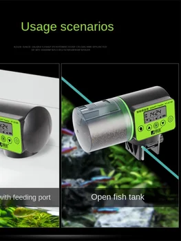 Žuvų bakas automatinis tiektuvas protingas laikas automatinis tiektuvas akvariumo žuvelės didelės talpos tiektuvas žuvų finansuojančiojo