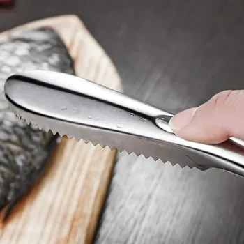 Žvynų švaresnis teptuku žvynų teptuku tarka greitai pašalinti žuvų švarios odos pleiskanojimas grandiklis virtuvės dalykėlių